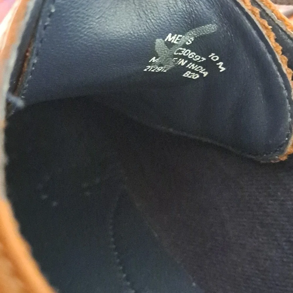 Cole Haan Mens‎ Morse Grand British Tan Leather Wingtip Oxford Derby Shoes S-10